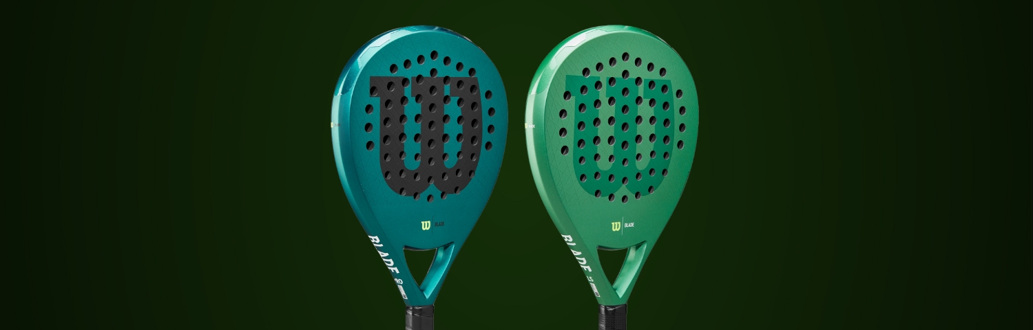 Illustration bannière Wilson blade padel rackets