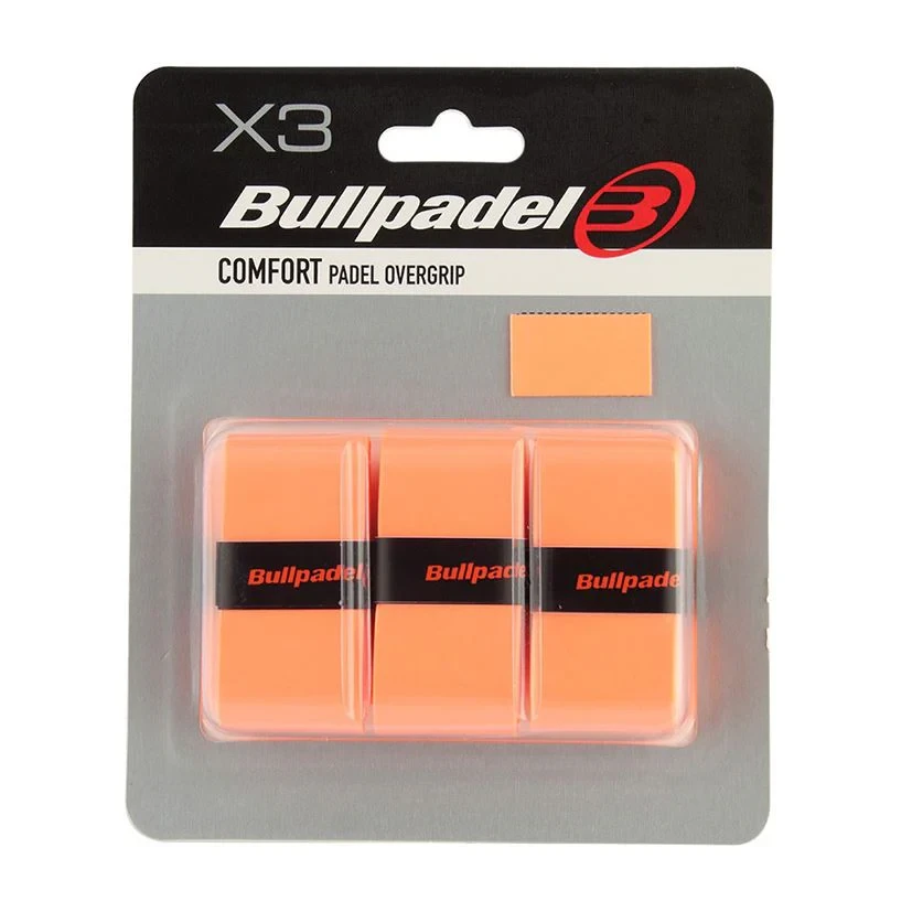 Bullpadel Overgrip Comfort naranja X3