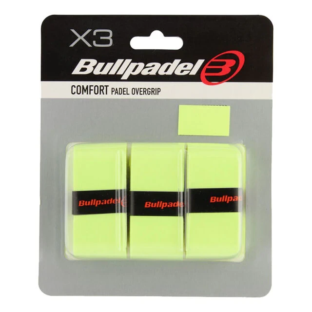 Bullpadel Overgrip Comfort amarillo fluor X3