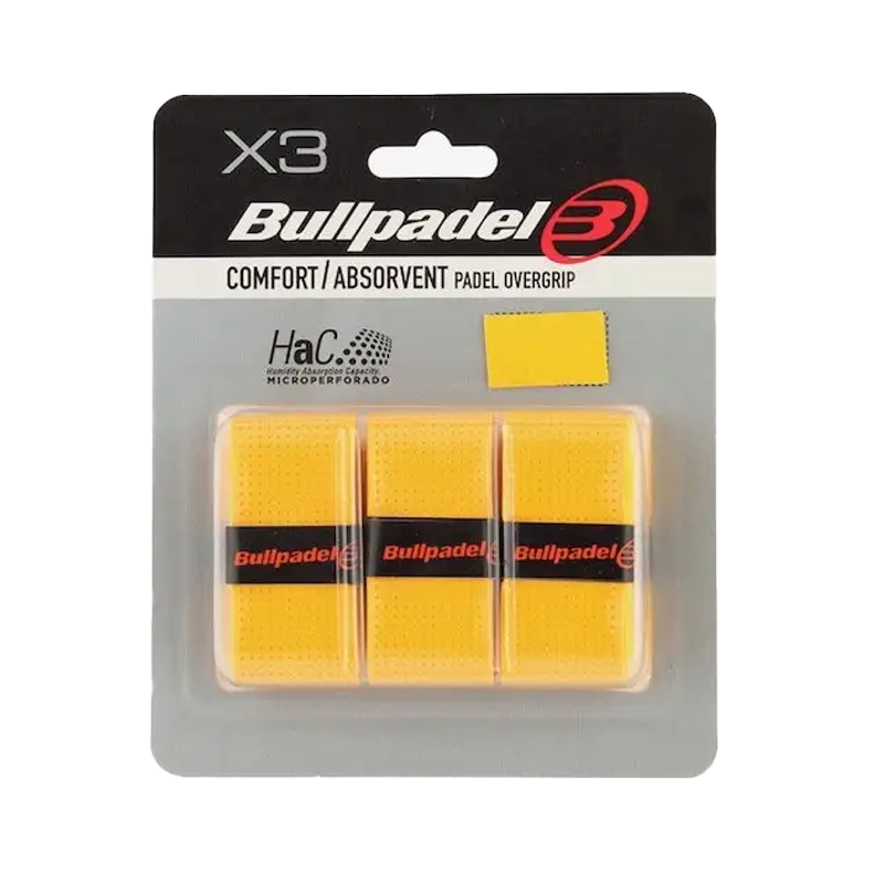 Bullpadel Overgrip Comfort gul X3