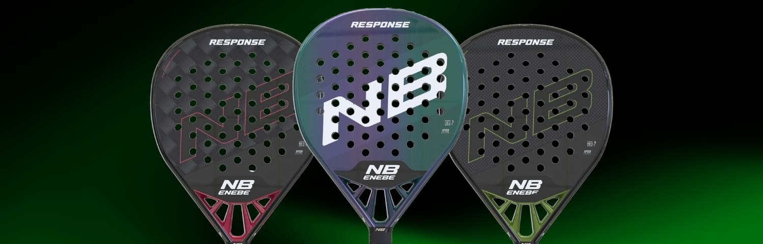 Illustration bannière Enebe padel rackets response