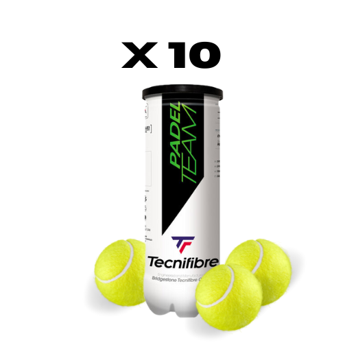 10 rör med TECNIFIBRE Padel Team Bollar