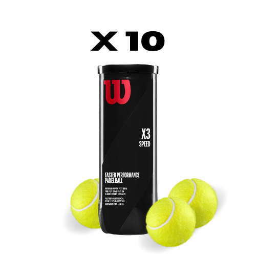 10 rör med Wilson Speed ​​​​Padelbollar