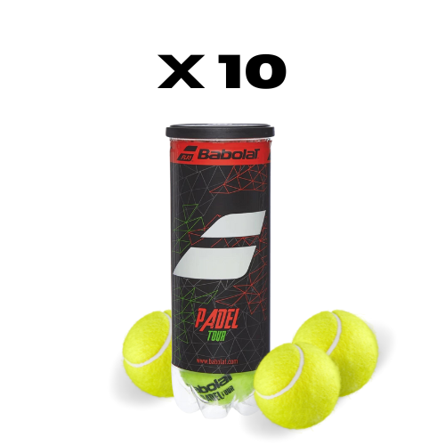 10 rör med Babolat Padel Tour Padel Balls