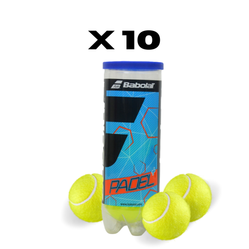 10 rör med Babolat Padel+ Padel Balls