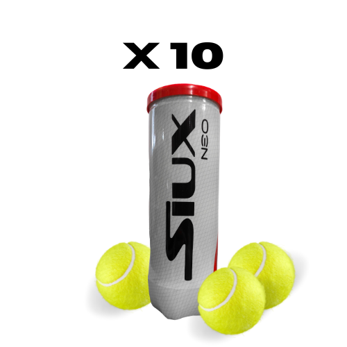 10 buizen met SIUX NEO padelballen