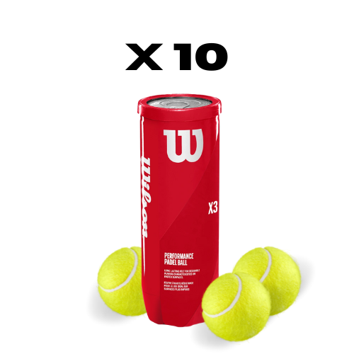 10 tubi Di Palline Da Padel Wilson X3