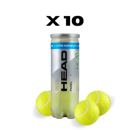 10 röhren Head Pro+ Padelbällen