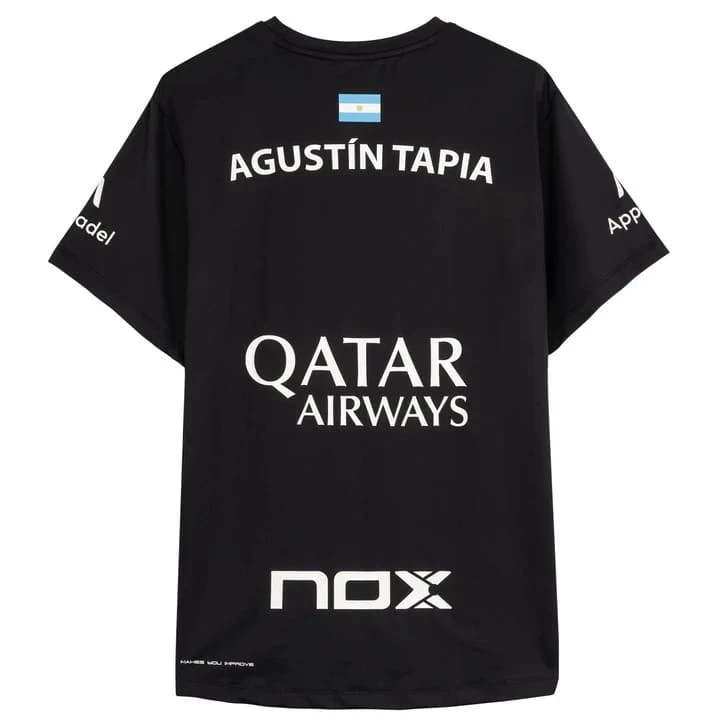 T-shirt NOX Sponsors AT10 Noir de Agustin Tapia 