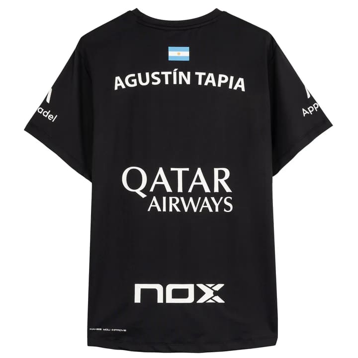 Maglietta NOX Sponsors AT10 Nera di Augustin Tapia