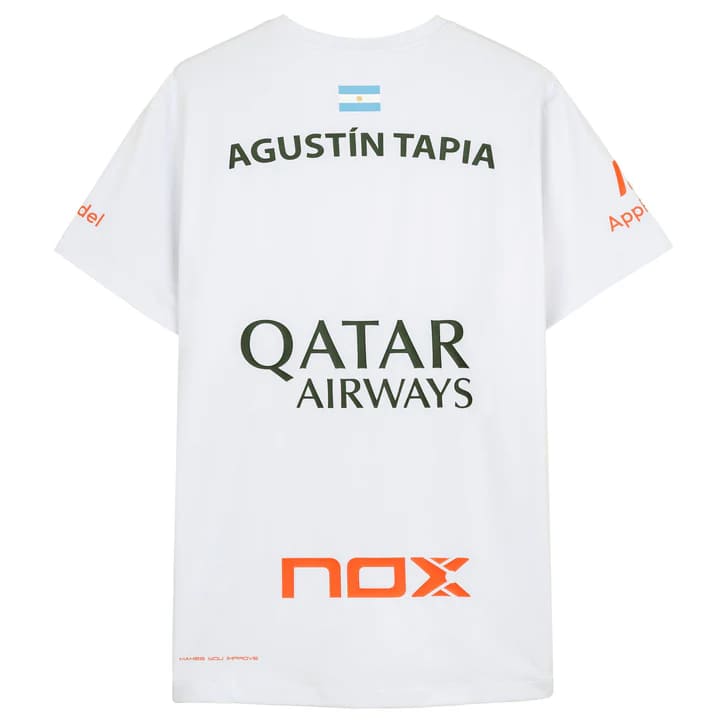 NOX Sponsors AT10 White T-shirt by Agustin Tapia