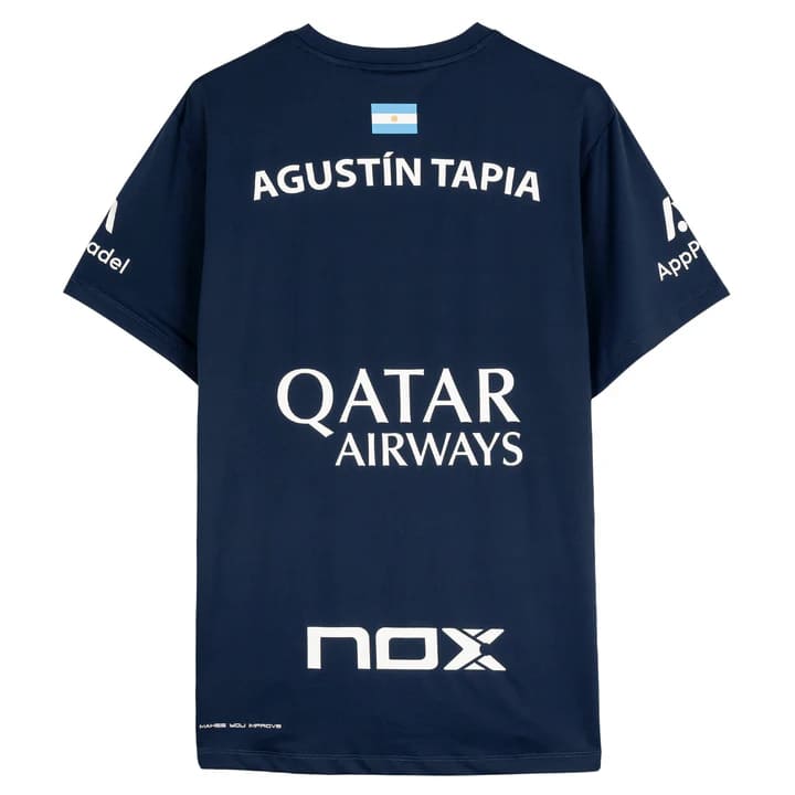 T-shirt NOX Sponsors AT10 Bleu Marine de Agustin Tapia 