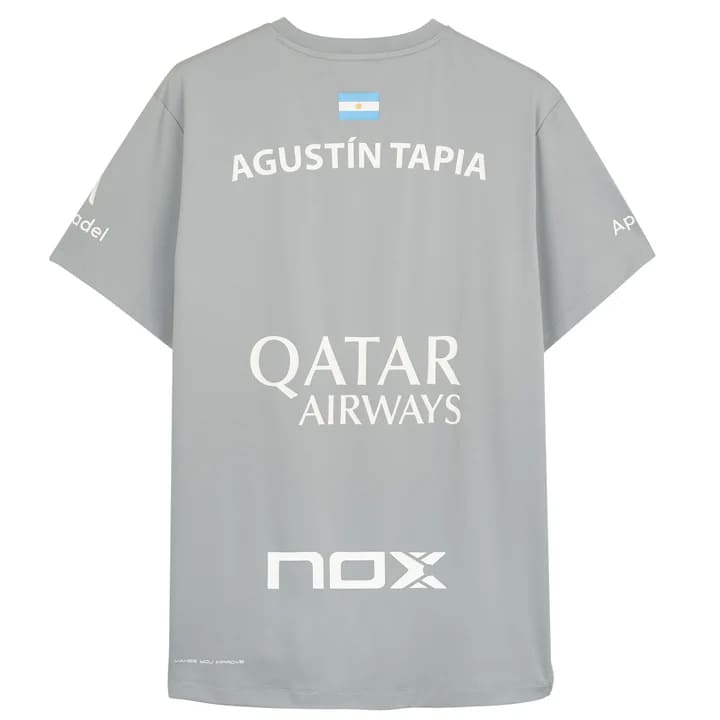 T-shirt NOX Sponsors AT10 Gris de Agustin Tapia 