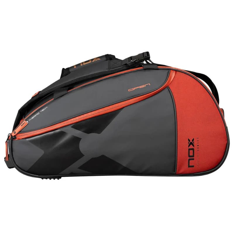 NOX Luxury Open Series Padel Tas Zwart/Rood