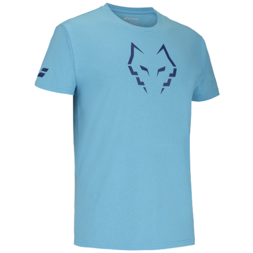 Maglietta cotton tee Babolat Juan Lebron blu 