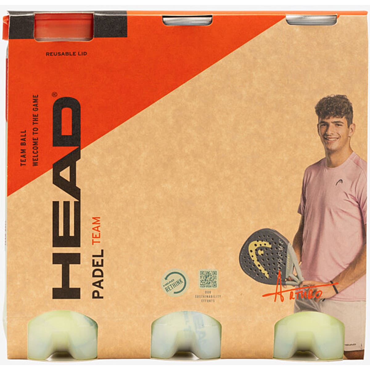 3 Cajas De Pelotas Head Padel Team