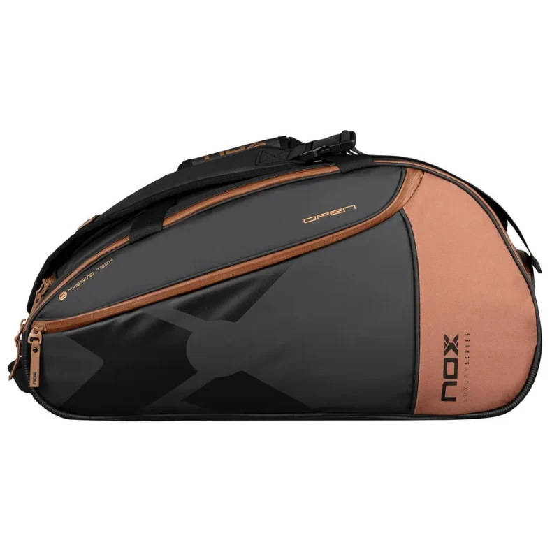 NOX Luxury Open Series Padel Tas Zwart/Bruin