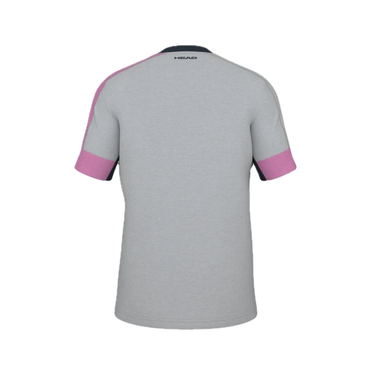 HEAD Play Tech T-Shirt Cyclame/Grau Herren 2024