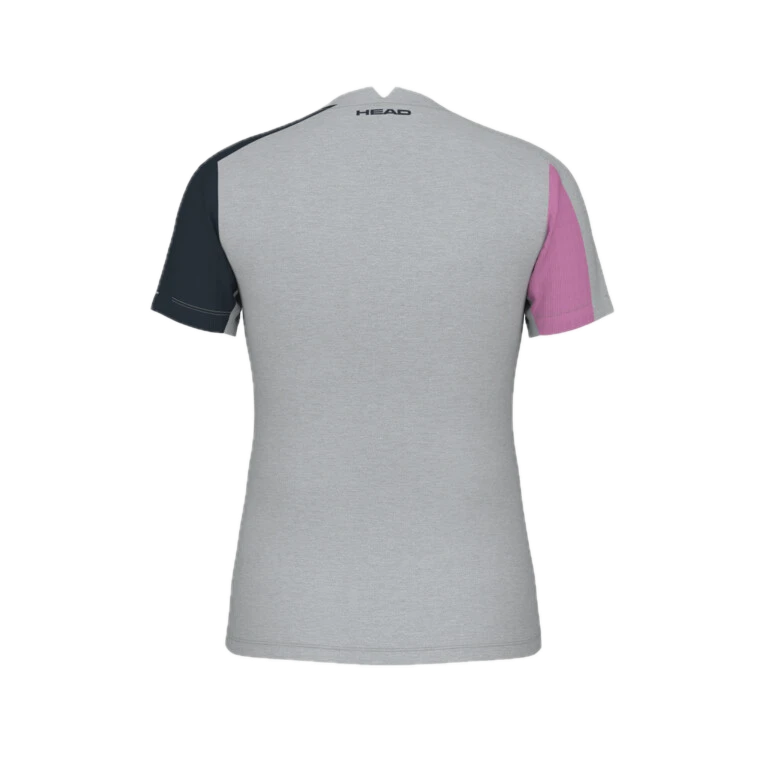 HEAD Play Tech T-Shirt Cyclame/Grau Damen 2024