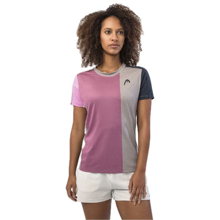 T-shirt HEAD Play Tech cyclame/gris Femme 2024