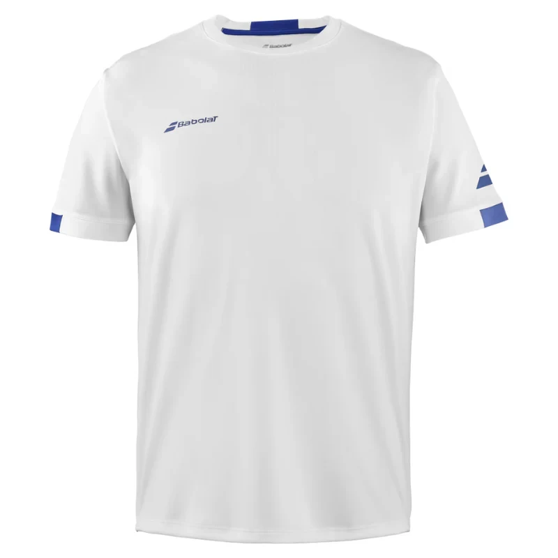 T-shirt Homme Babolat Play Crew Neck Blanc 