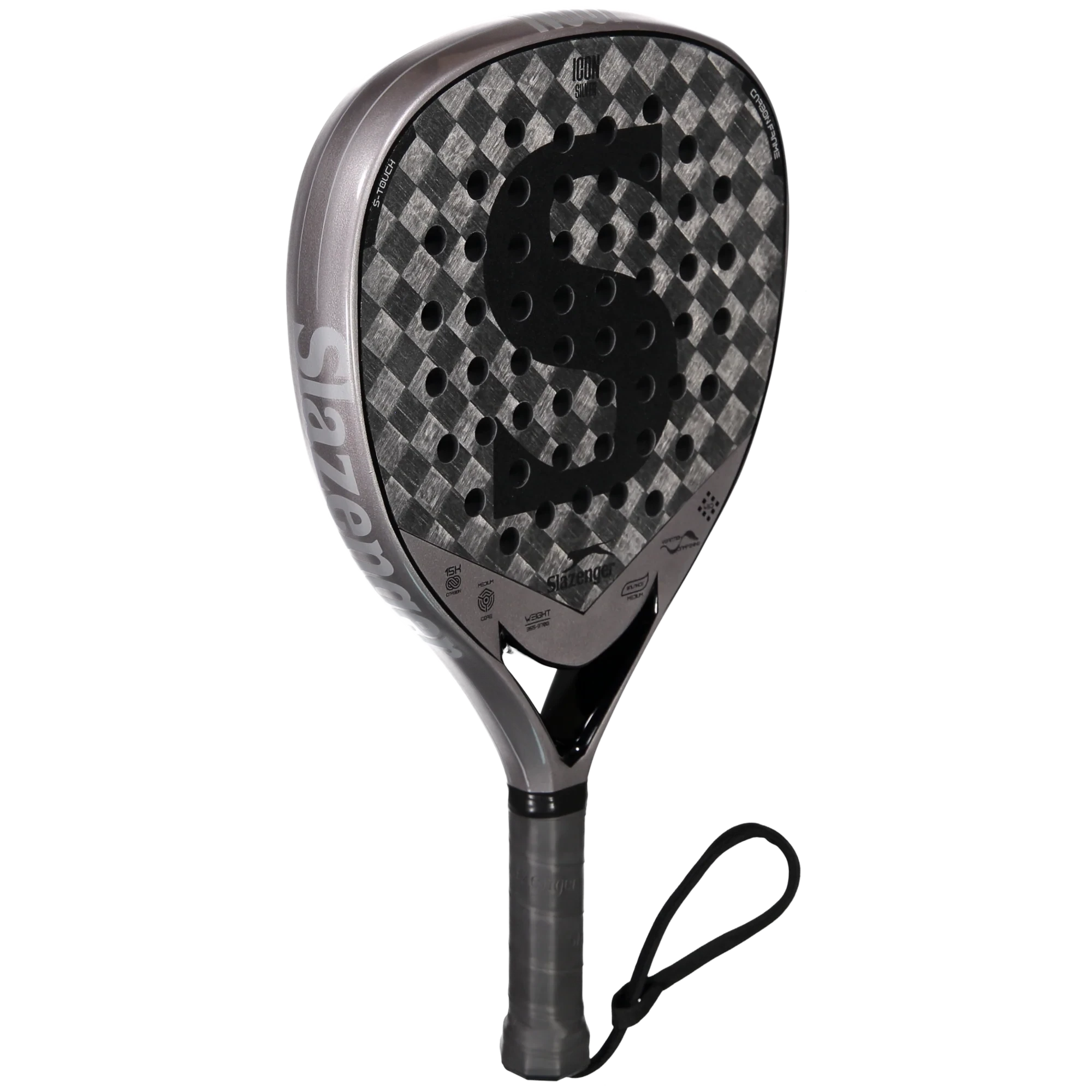 Pala de pádel Slazenger Metal Series Icon Silver 