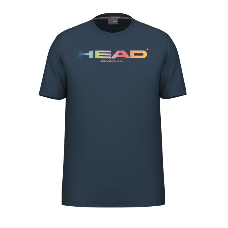  Head Rainbow T-Shirt Men Navy Blue