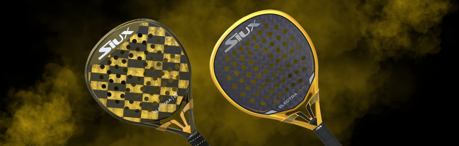 Illustration bannière Siux electra padel rackets