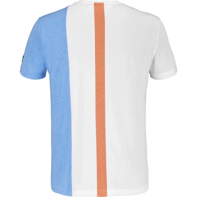 T-shirt Babolat Play Crew Neck Tee Blanc et Bleu 2025