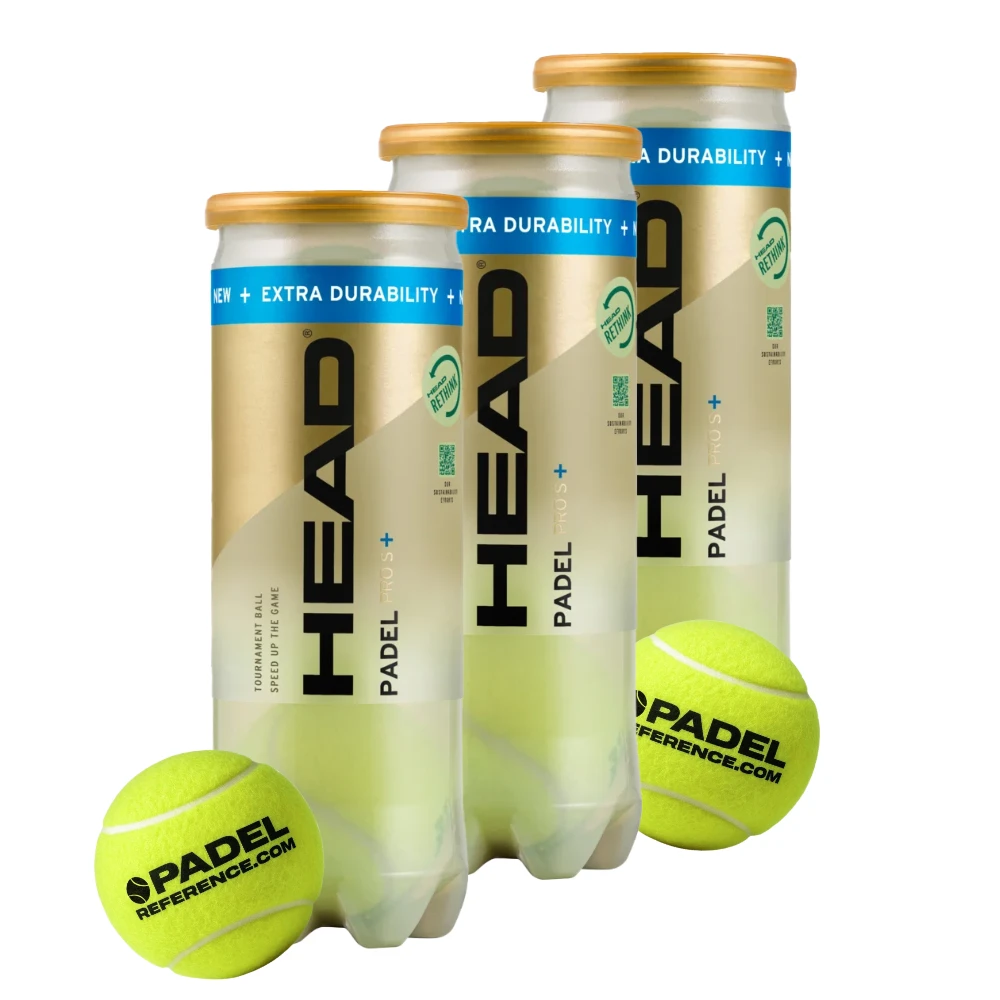 3 tubes de balles Head Pro S+ x Padel Reference