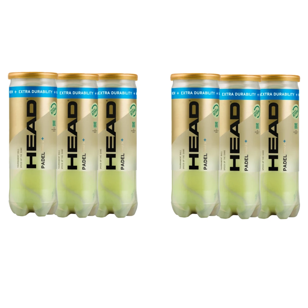 2 Tripacks de balles Head Pro S+ x Padel Reference
