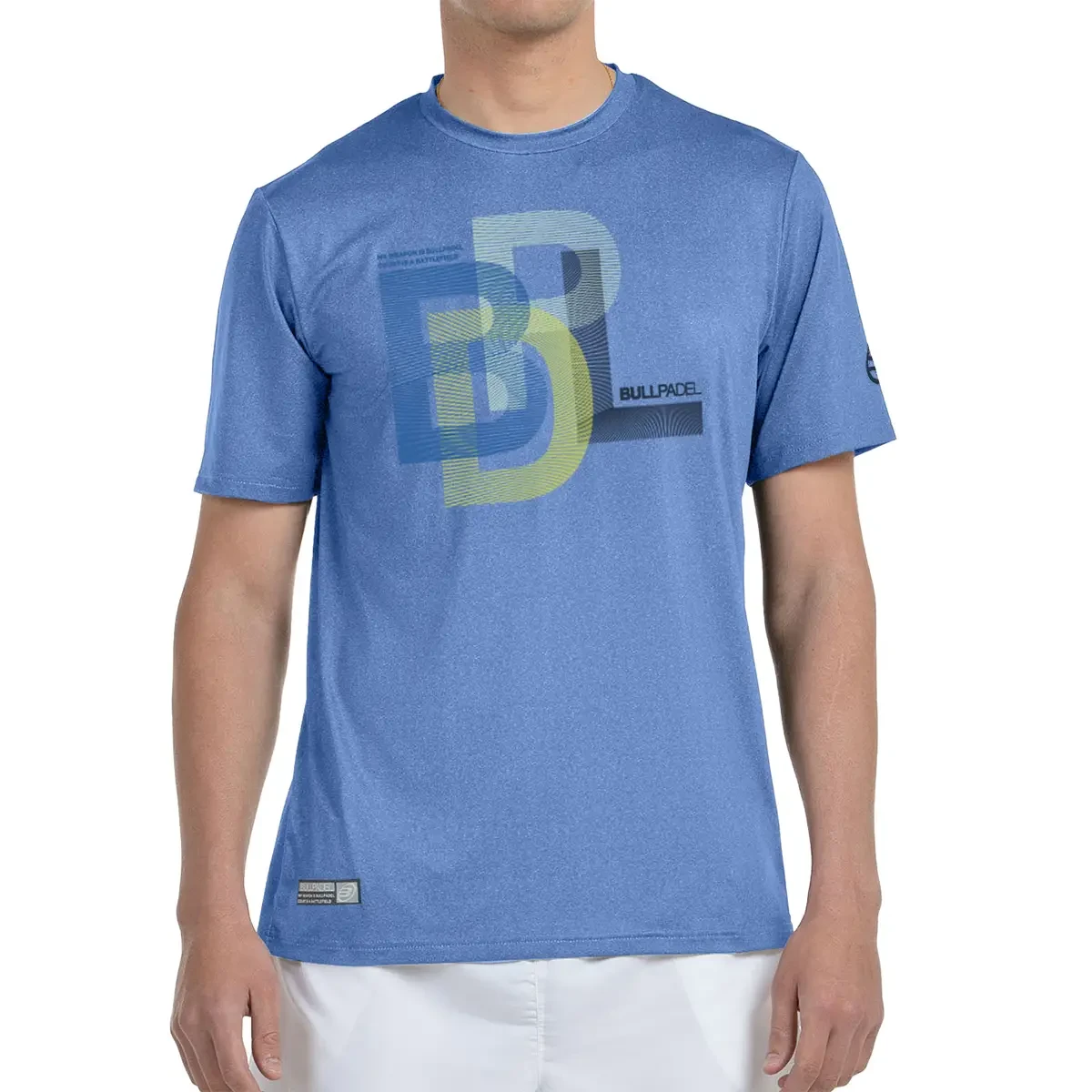 T-Shirt Bullpadel Bebas Bleu