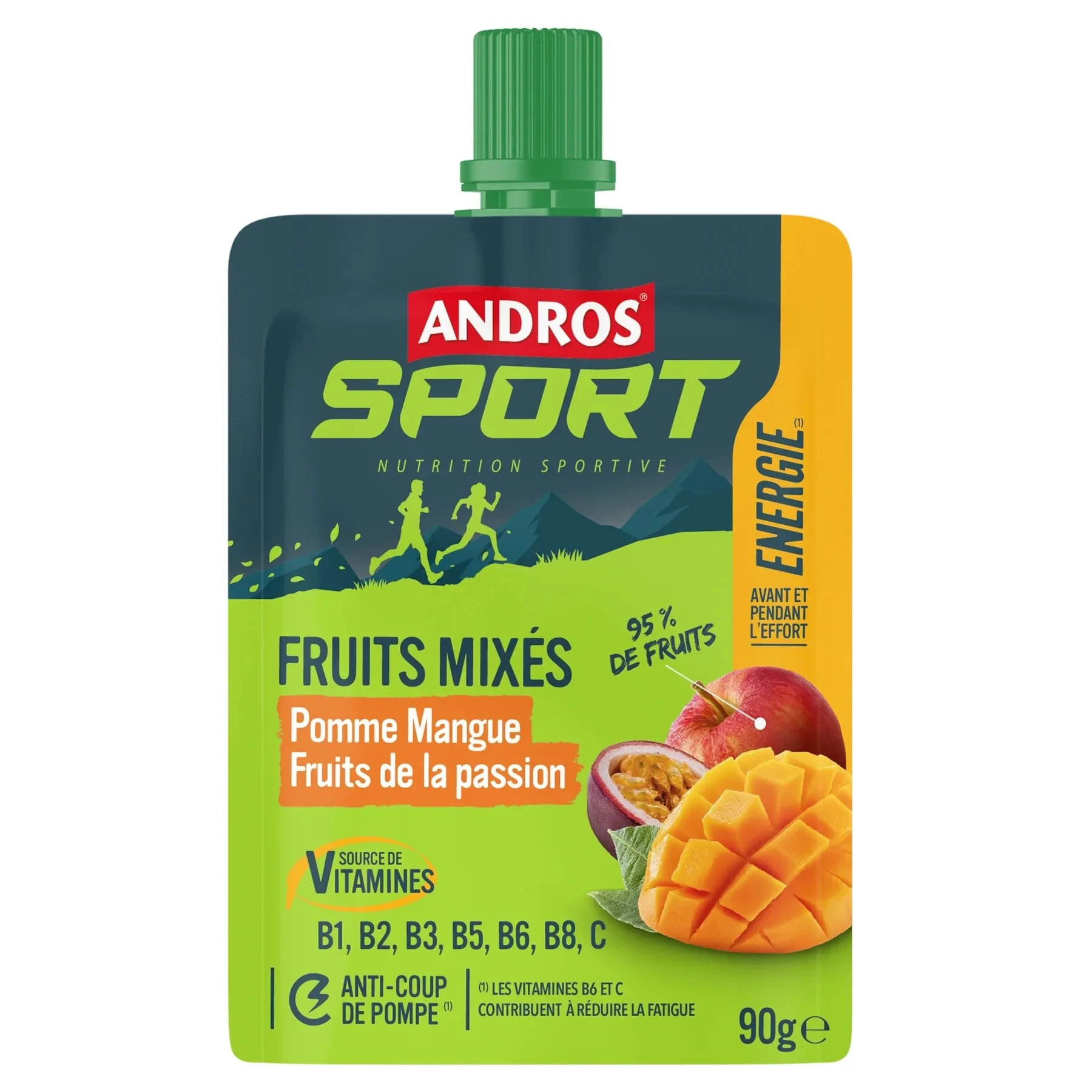 Gourde énergétiques ANDROS Pomme Mangue Fruit de la passion