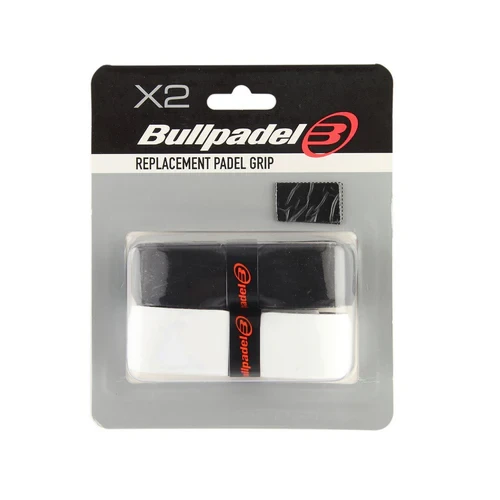Grip Bullpadel GR1210 Noir et Blanc x2