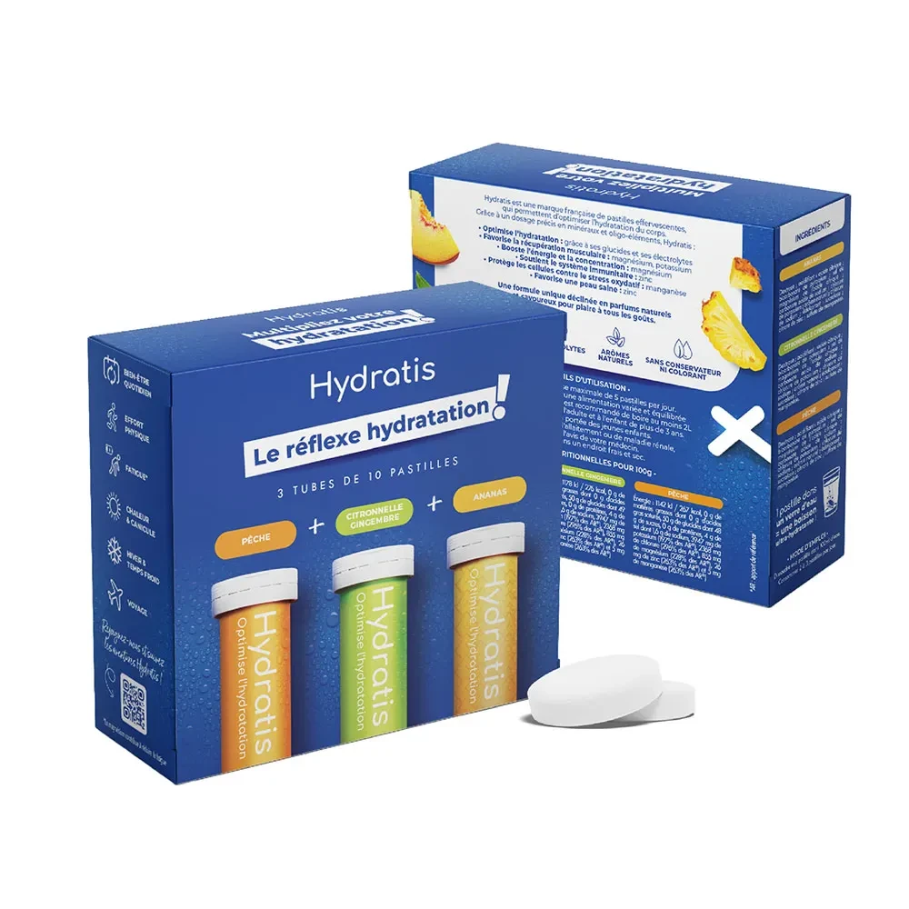 Hydratis Mini Pack Découverte 30 Comprimés Effervescents