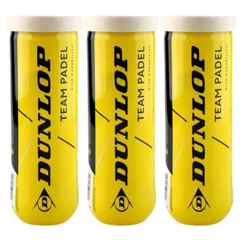 3 tubes de Balles Dunlop Team Padel