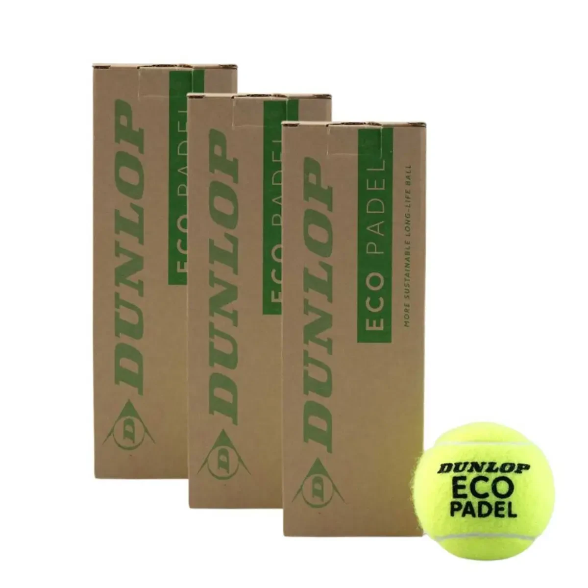 3 Tubes de Balles Dunlop eco padel