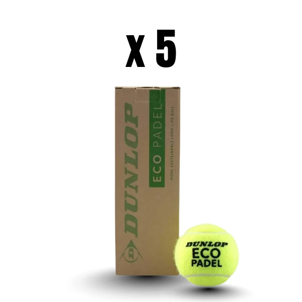 5 Tubes de Balles Dunlop eco padel