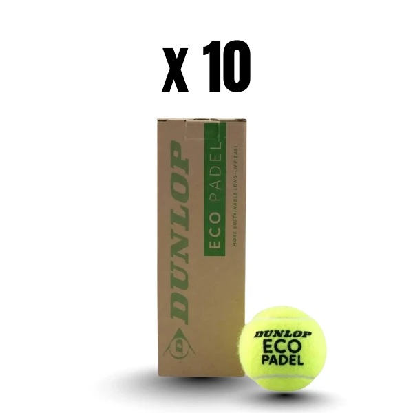 10 Tubes de Balles Dunlop eco padel