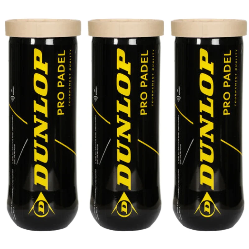 3 Tubes de Balles Dunlop Pro Padel