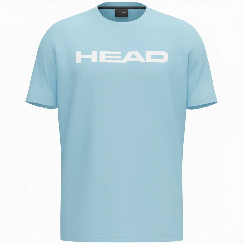 T-Shirt Head Basic bleu clair