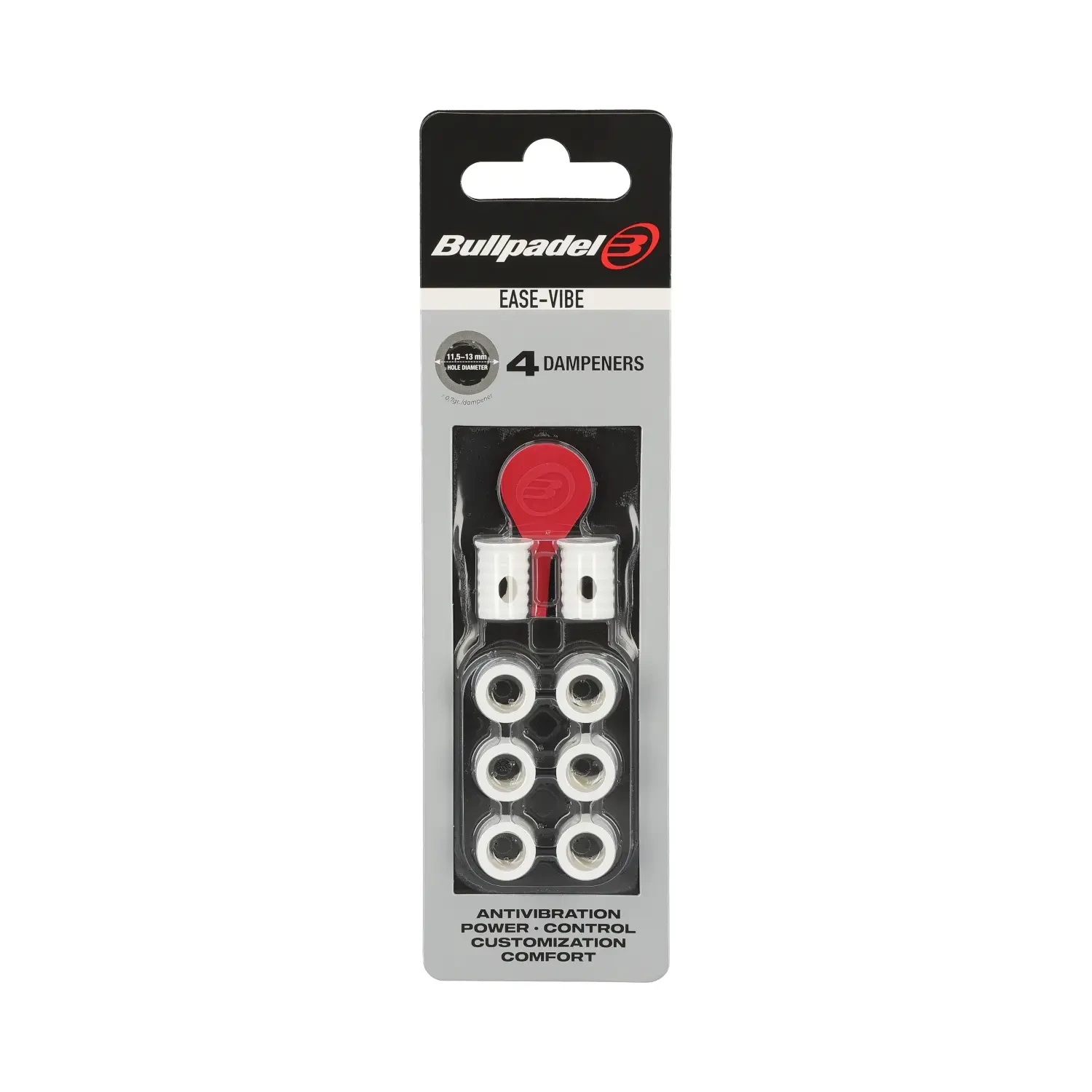 Antivibrateurs BULLPADEL Ease Vibe Blanc x4