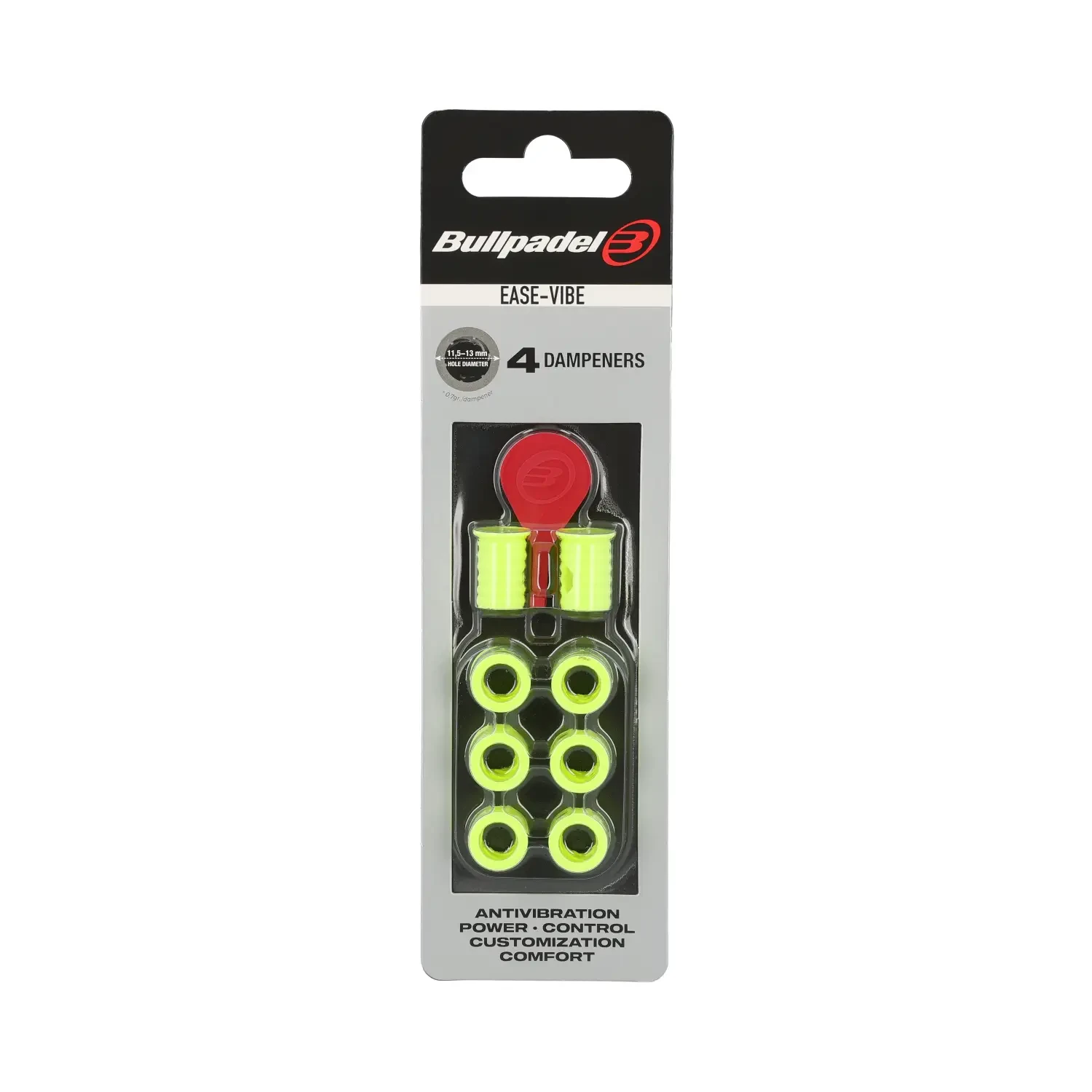Antivibrateurs BULLPADEL Ease Vibe Jaune x4