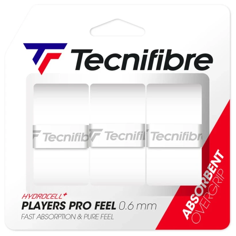 Surgrips Tecnifibre Players Pro Feel x3 Blanc