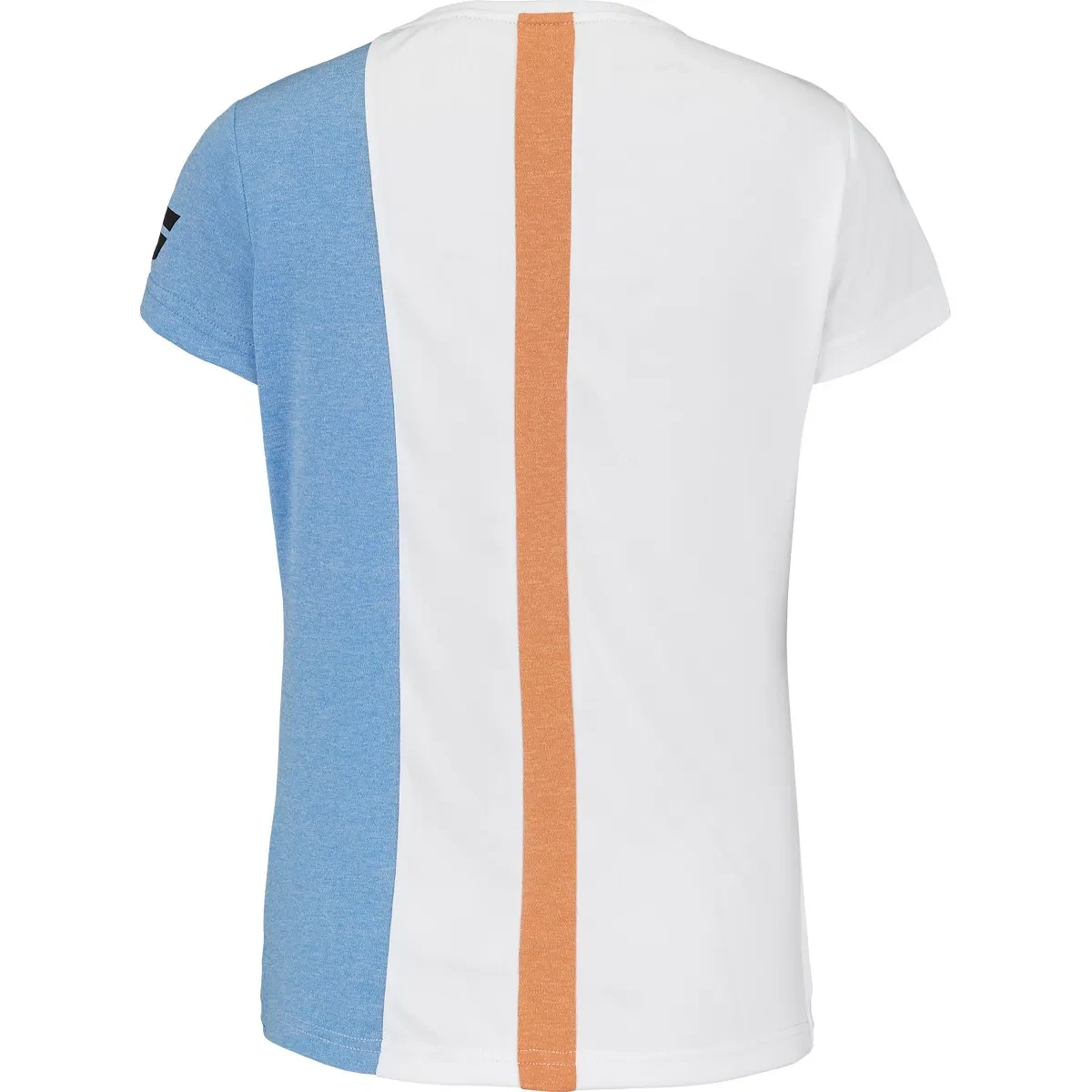 T-Shirt Play Cap Sleeve Top Femme Bleu/Blanc