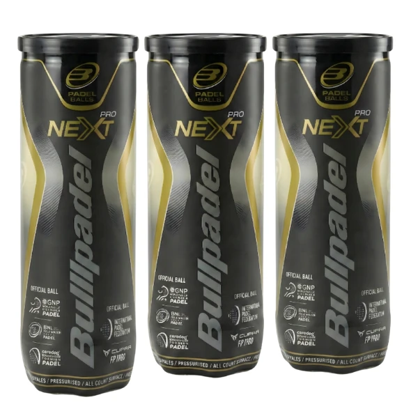 3 tubes de Balles Bullpadel Next Pro