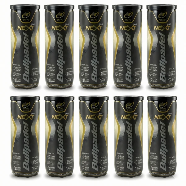 10 tubes De Balles Bullpadel Next Pro