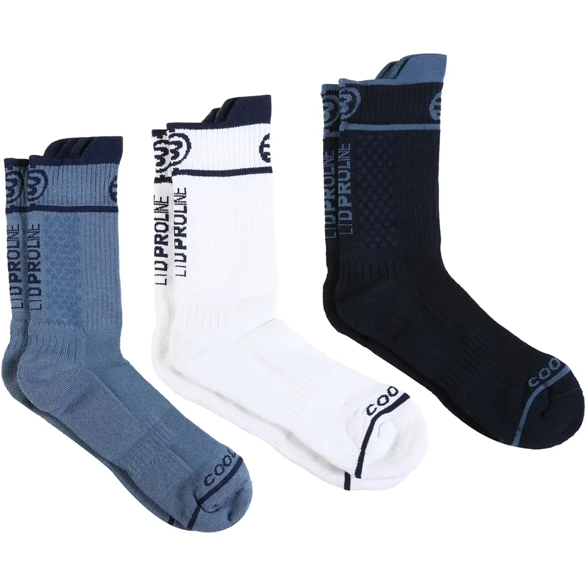 Chaussettes Bullpadel BP26PR U1 noir/blanc/bleu x3