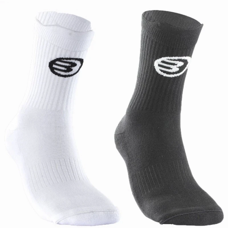 Chaussettes Bullpadel BP263 Blanc/Noir x2