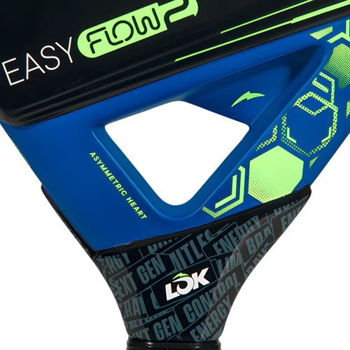 Raquette de padel Lok Easy Flow Gen 2 2026 – détail du cœur Asymmetric Heart